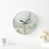 Weißer Marmor Große Wanduhr (Zuhause)