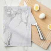 weißer marmor handtuch (Viertel Falte)