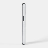 Weißer Marmor iPhone 15 Hülle (Rechte Seite)