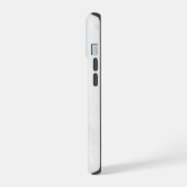 Weißer Marmor iPhone 15 Hülle (Linke Seite)