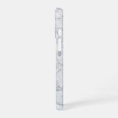 Weißer Marmor iPhone 16 Hülle (Linke Seite)