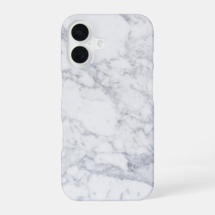 Weißer Marmor iPhone 16 Hülle