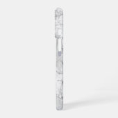 Weißer Marmor iPhone 16 Hülle (Linke Seite)