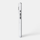 Weißer Marmor iPhone 16 Hülle (Linke Seite)