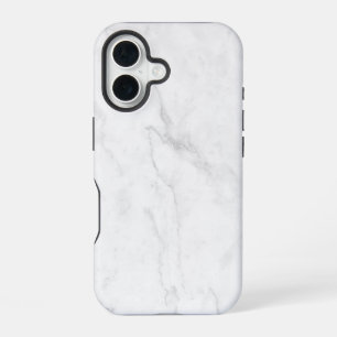 Weißer Marmor iPhone 16 Hülle