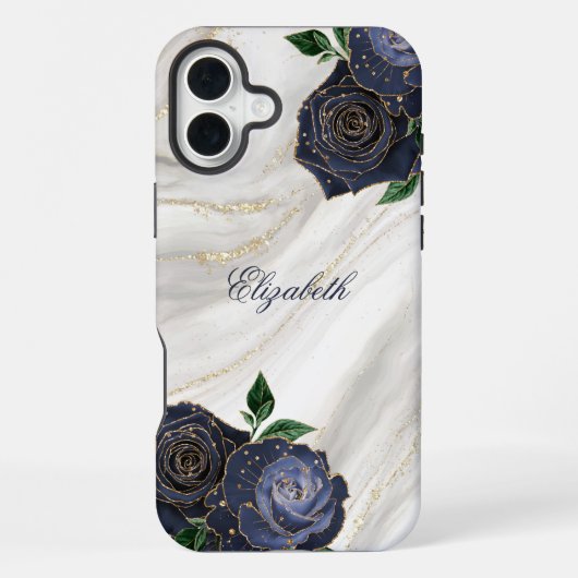 Weißer Marmor iPhone Hülle (Rückseite)