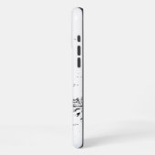 Weißer Marmor iPhone Hülle (Linke Seite)