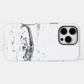 Weißer Marmor iPhone Hülle (Rückseite (Horizontal))