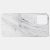 Weißer Marmor iPhone Hülle (Hinten horizontal)