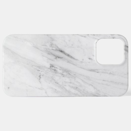Weißer Marmor iPhone Hülle (Hinten horizontal)