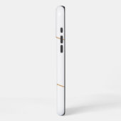 Weißer Marmor iPhone Hülle (Linke Seite)