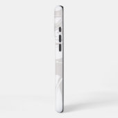 Weißer Marmor iPhone Hülle (Linke Seite)