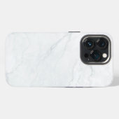 Weißer Marmor iPhone Hülle (Rückseite (Horizontal))