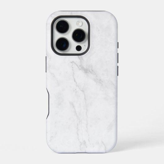 Weißer Marmor iPhone Hülle (Rückseite)