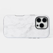 Weißer Marmor iPhone Hülle (Rückseite (Horizontal))