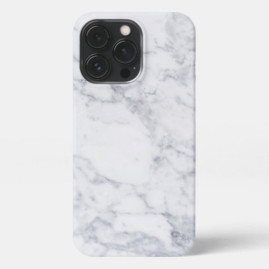 Weißer Marmor iPhone Hülle (Rückseite)