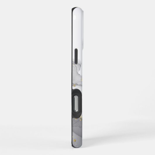 Weißer Marmor iPhone Hülle (Rechte Seite)