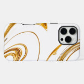 Weißer Marmor iPhone Hülle (Rückseite (Horizontal))