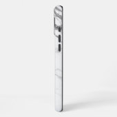 Weißer Marmor iPhone Hülle (Linke Seite)