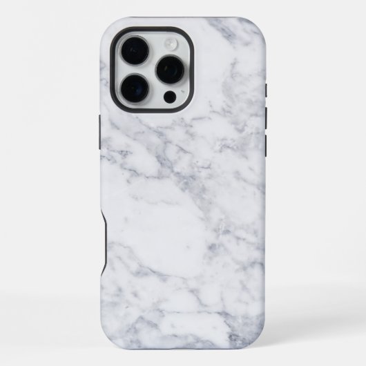 Weißer Marmor iPhone Hülle (Rückseite)