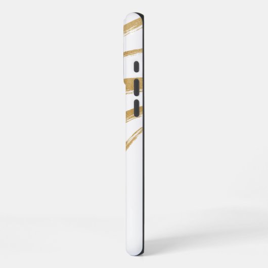 Weißer Marmor iPhone Hülle (Linke Seite)