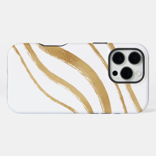 Weißer Marmor iPhone Hülle (Rückseite (Horizontal))