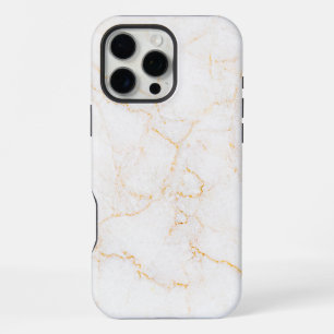 Weißer Marmor iPhone 16 Pro Max Hülle