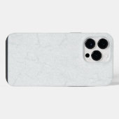 Weißer Marmor iPhone Hülle (Rückseite (Horizontal))