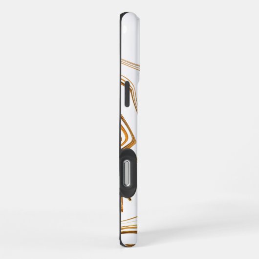 Weißer Marmor iPhone Hülle (Rechte Seite)