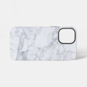 Weißer Marmor iPhone Hülle (Rückseite (Horizontal))