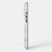 Weißer Marmor iPhone Hülle (Linke Seite)