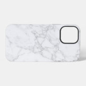 Weißer Marmor iPhone Hülle (Rückseite (Horizontal))