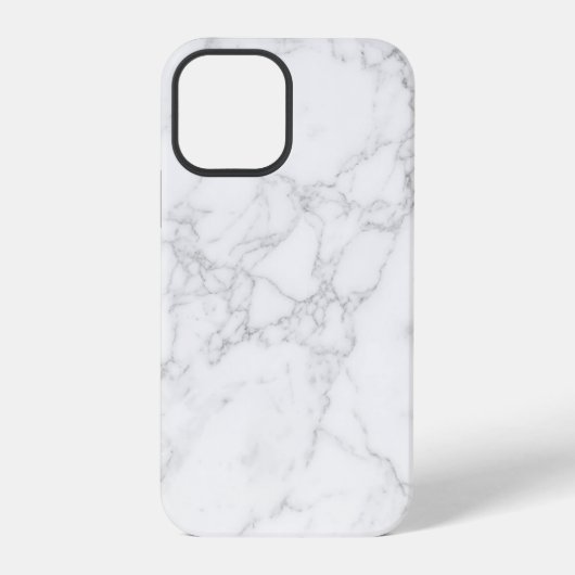 Weißer Marmor iPhone Hülle (Rückseite)