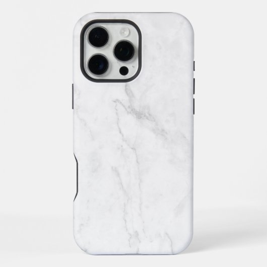 Weißer Marmor iPhone Hülle (Rückseite)
