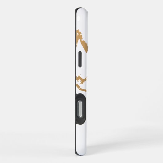 Weißer Marmor iPhone Hülle (Rechte Seite)