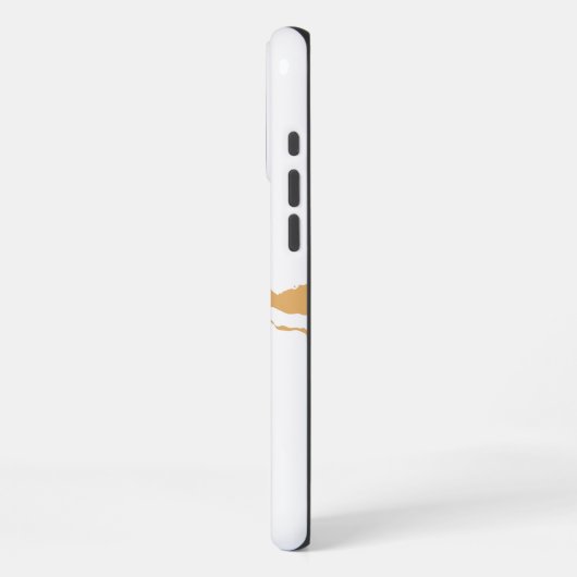 Weißer Marmor iPhone Hülle (Linke Seite)