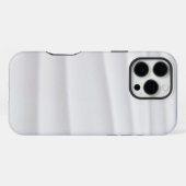Weißer Marmor iPhone Hülle (Rückseite (Horizontal))