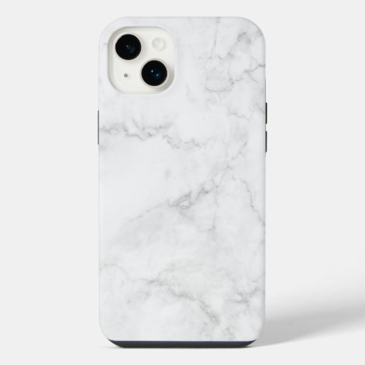 Weißer Marmor iPhone Hülle (Rückseite)