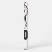 Weißer Marmor iPhone Hülle (Rechte Seite)