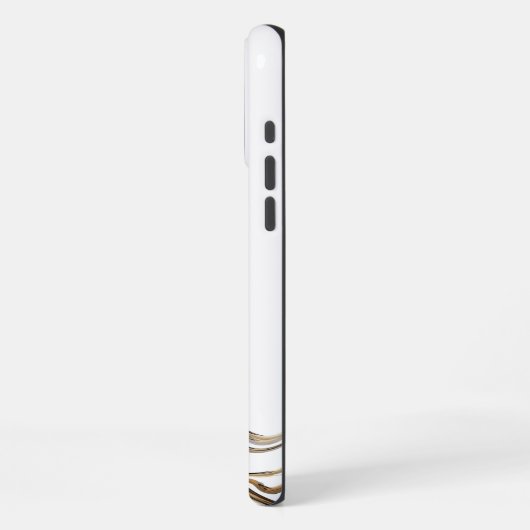 Weißer Marmor iPhone Hülle (Linke Seite)