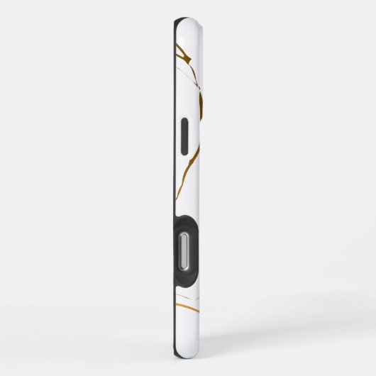 Weißer Marmor iPhone Hülle (Rechte Seite)