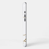 Weißer Marmor iPhone Hülle (Linke Seite)