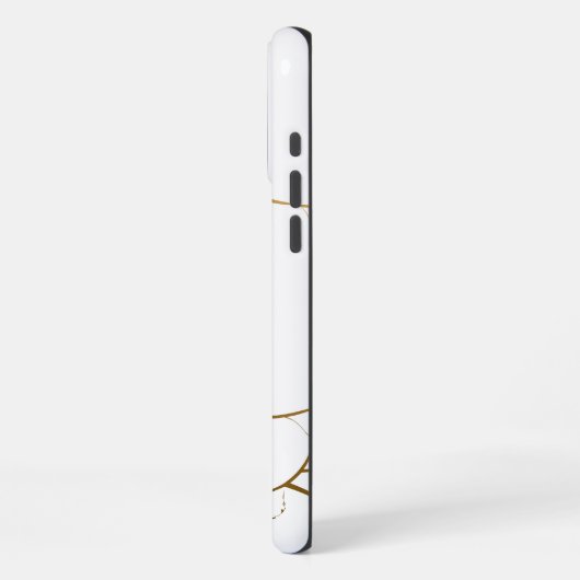 Weißer Marmor iPhone Hülle (Linke Seite)