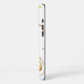 Weißer Marmor iPhone Hülle (Linke Seite)