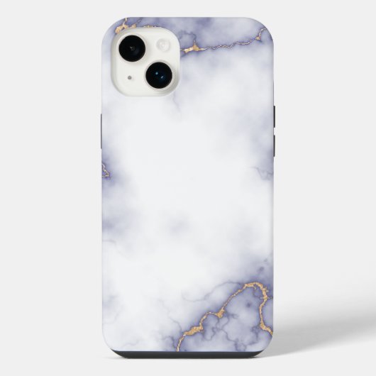 Weißer Marmor iPhone Hülle (Rückseite)