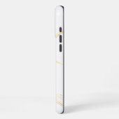 Weißer Marmor iPhone Hülle (Linke Seite)