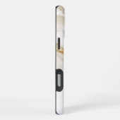 Weißer Marmor iPhone Hülle (Rechte Seite)