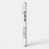 Weißer Marmor iPhone Hülle (Linke Seite)