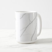 Weißer Marmor Kaffeetasse (VorderseiteRechts)