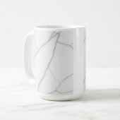 Weißer Marmor Kaffeetasse (Vorderseite Links)